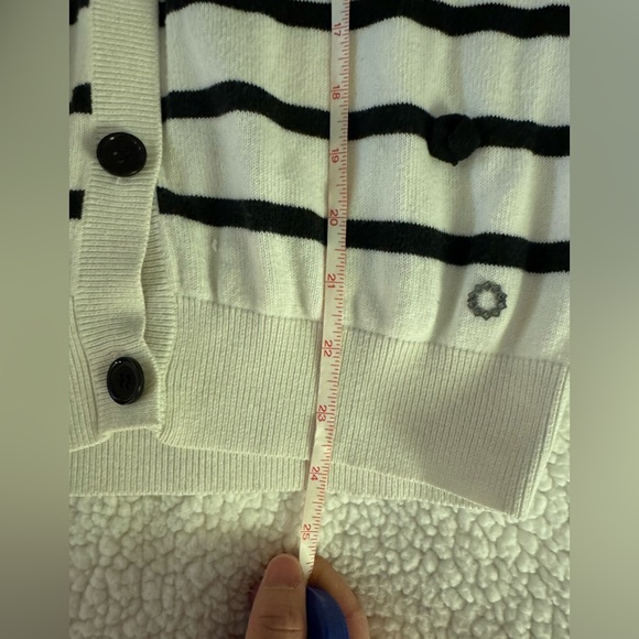Anthropologie Numph white/black cardigan - Picture 8 of 8